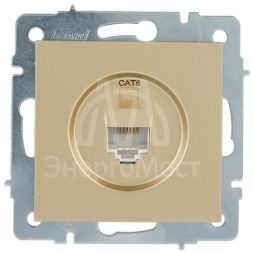 Розетка компьютерная VESNA зол. 140 LEZARD 742-3688-140