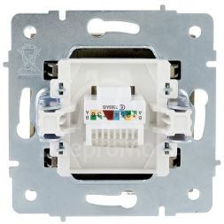 Розетка компьютерная VESNA зол. 140 LEZARD 742-3688-140