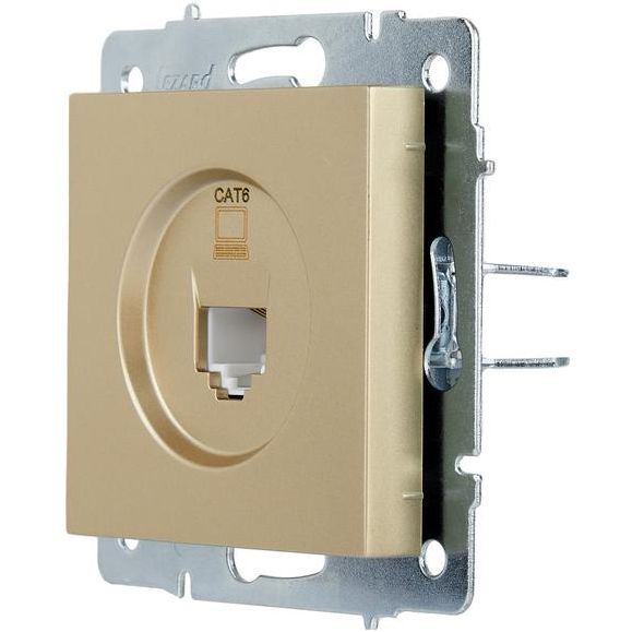 Розетка компьютерная VESNA зол. 140 LEZARD 742-3688-140