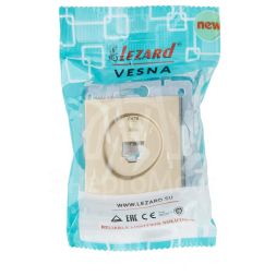 Розетка компьютерная VESNA зол. 140 LEZARD 742-3688-140