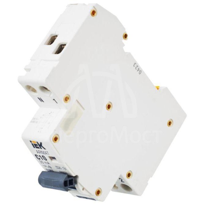 Выключатель автоматический дифференциального тока 1P+NP C10 30мА тип A (18мм) АВДТ B06S ARMAT IEK AR-B06S-1N-C10A030