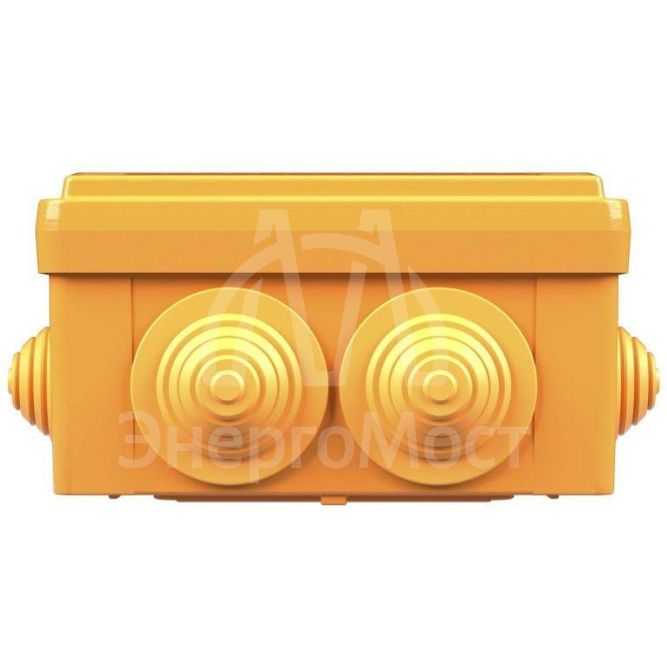 Коробка ответвительная FS 100х100х50мм 5р 450В 20А 10кв.мм с каб. вводами и клеммн. IP55 пластик. DKC FSB11510