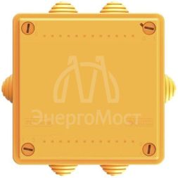 Коробка ответвительная FS 100х100х50мм 5р 450В 20А 10кв.мм с каб. вводами и клеммн. IP55 пластик. DKC FSB11510