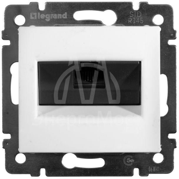 Механизм розетки информ. 1-м СП Valena RJ45 CAT.5E UTP на винтах бел. Leg 774238