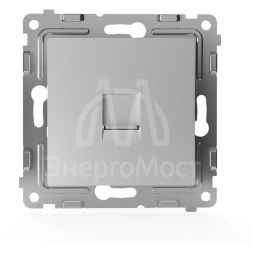 Розетка телефонная 1-м СП Pixel RJ11 механизм алюм. TOKOV ELECTRIC TKE-PX-RT1-C03