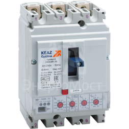 Выключатель автоматический 250А 40кА OptiMat D250N MR1 У3 КЭАЗ 137335