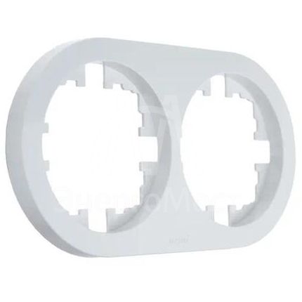Рамка 2-м OSEN горизонт. круглая бел. LEZARD 744-0200-147