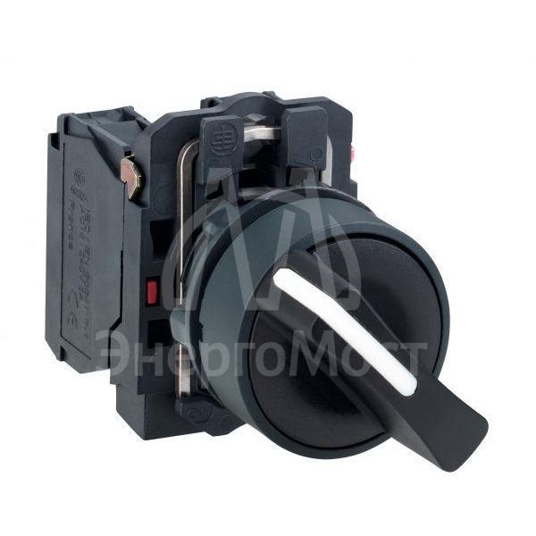 Переключатель 2-х поз. 1НО черн. SchE XB5AD21