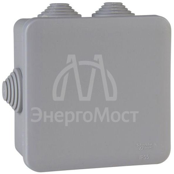 Коробка распределительная ОП 100х100х50мм IP55 SchE IMT35091