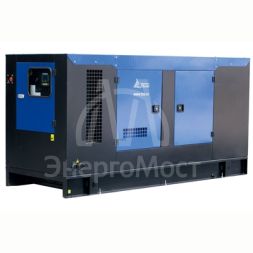 Дизельный генератор ТСС ЭД-200-Т400  в шумозащитном кожухе на прицепе