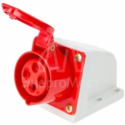 Розетка 114 стационарная 3Р+РЕ 16А 380В IP44 Rexant 11-8910