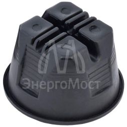 Держатель проводника кругл. 8мм для плоской кровли пластик IEK ZDP80-60-6-08