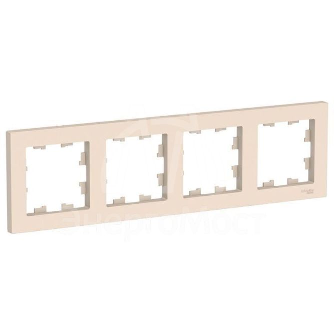 Рамка 4-м AtlasDesign универс. беж. SchE ATN000204