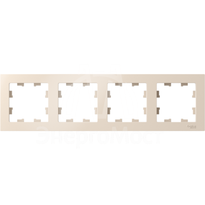 Рамка 4-м AtlasDesign универс. беж. SchE ATN000204
