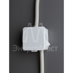 Коробка распаячная ОП 80х80х50 IP54 КМ41238 откид. крышка 7 вводов (7035) IEK UKO31-080-080-050-K03-54