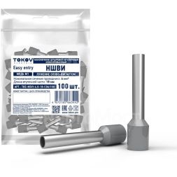 Наконечник штыревой втулочный изолированный НШВИ 4.0-18 TOKOV ELECTRIC TKE-NSVI-4.0-18-C06/100