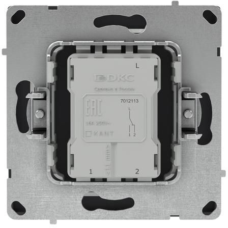 Переключатель 1-кл. KANT черн. уголь DKC 7012113