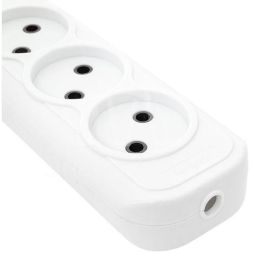 Колодка удлинителя 3-м без заземл. 10А Эксперт 2.2кВт EKF AKB10-3