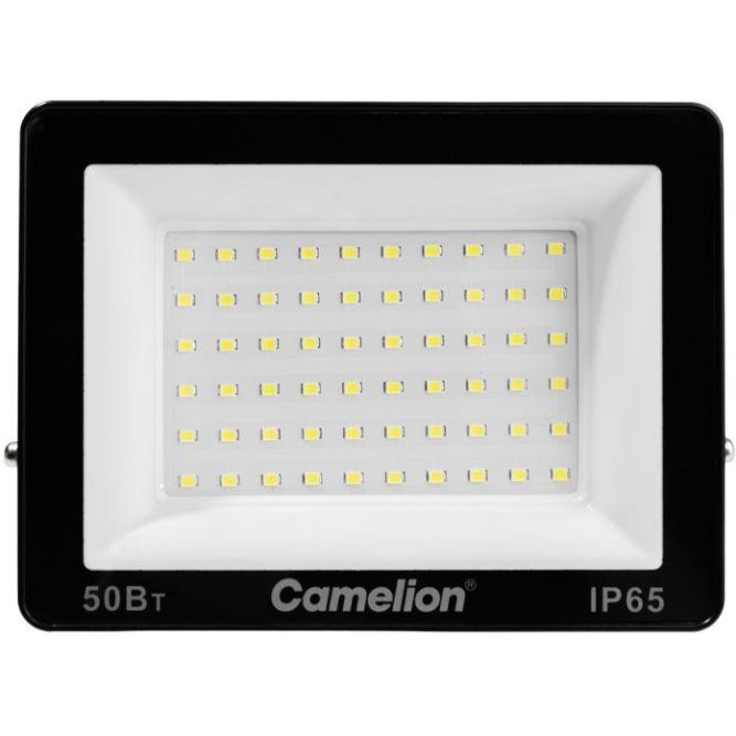 Прожектор LFL-5004 C02 (LED SMD 50Вт 5000лм 230В 6500К 153х136х30) черн. Camelion 16332