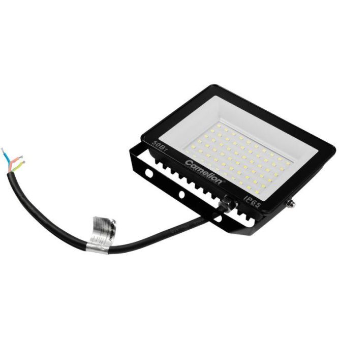 Прожектор LFL-5004 C02 (LED SMD 50Вт 5000лм 230В 6500К 153х136х30) черн. Camelion 16332