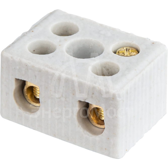 Колодка зажимная винтовая керамическая КЗВ 61 707 NTB-HCR-2-35/WH (уп.40шт) Navigator 61707