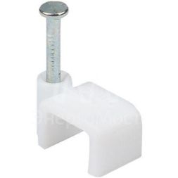 Скоба крепежная квадратная плоская 8мм (уп.50шт) EKF plcn-ss-8