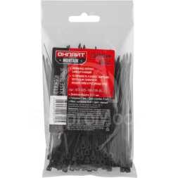 Хомут 90 310 OCT-025-100-100-BL (уп.100шт) ОНЛАЙТ 90310