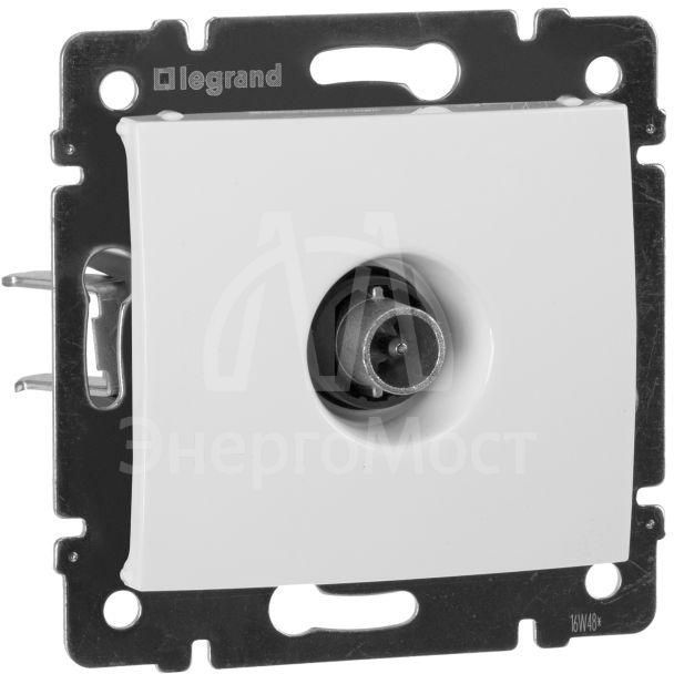 Механизм розетки TV СП Valena проходная 14дБ бел. Leg 774431