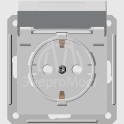 Розетка 1-м СП W59 AQUA 16А IP44 защ. шторки с заземл. в сборе сл. кость SchE RS16-152B-28