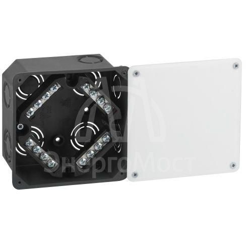 Коробка распаячная для твердых стен клеммник крышка IP42 KRT-k-107-107-50 Эра Б0057233