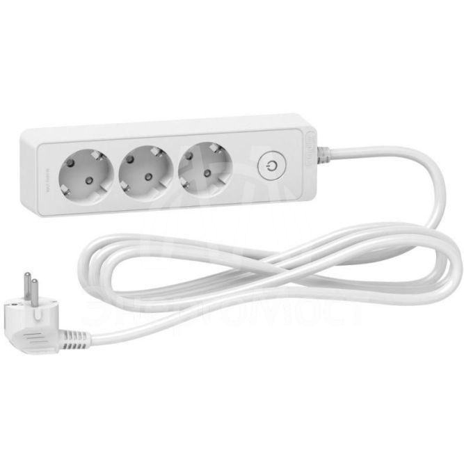 Удлинитель UNICA EXTEND 3 розетки 2К+З кабель 3м бел. SchE ST9433W