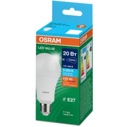 Лампа светодиодная LED G4 Value LVCLA200 20W/965 CRI95 20Вт 6500К 2000лм грушевидная матов. E27 170-250В OSRAM 4058075579378
