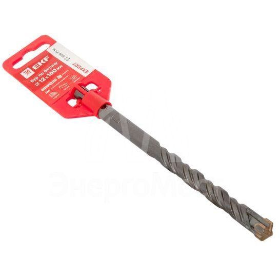 Бур по бетону SDS-plus 12х160мм 4 резца 4S спираль Expert EKF db-12-160-4x4