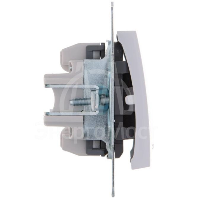 Механизм выключателя 2-кл. 1п СП Karina 10А IP20 с подсветкой бел. LEZARD 707-0288-112