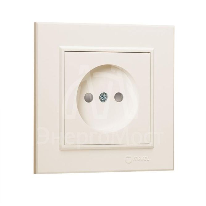 Розетка б/з (Керамика) СП Karea 16А IP20 крем. Makel 56010002
