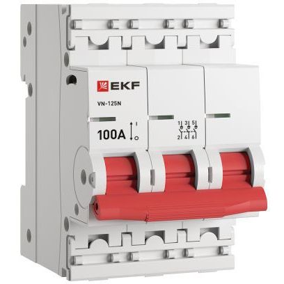 Выключатель нагрузки 3п 100А ВН-125N PROxima EKF S1253100