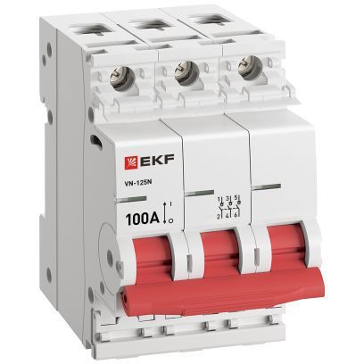 Выключатель нагрузки 3п 100А ВН-125N PROxima EKF S1253100