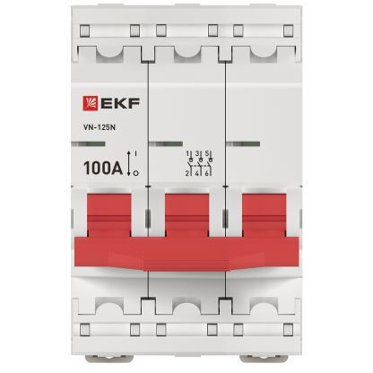 Выключатель нагрузки 3п 100А ВН-125N PROxima EKF S1253100