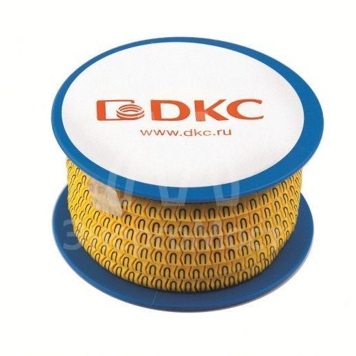 Колечко маркировочное &amp;quot;7&amp;quot; 2.5-5мм черн./желт. (уп.1000шт) DKC AZO307BY