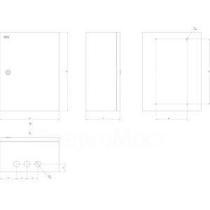 Корпус металлический ЩМП-04 SIMPLE 400х300х175 IP31 NO_SIMPLE_SHMP-04_IP31 ЭРА Б0041655