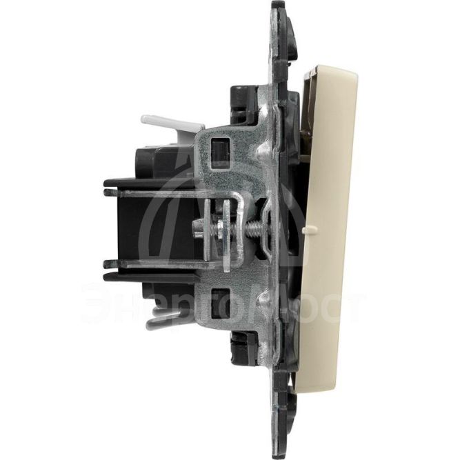 Механизм выключателя 2-кл. СП Valena Life 10А IP20 250В 10AX с подсветкой с лиц. панелью сл. кость Leg 752528