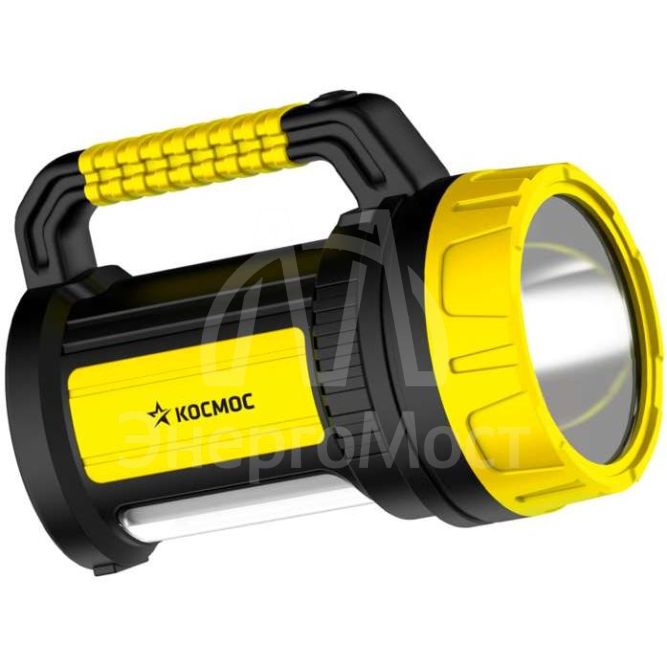 Фонарь светодиодный аккум. 5W LED 3 режима  бок. панель 10Вт зарядное устройство 220/12В КОСМОС KOCAc2005W_Ex