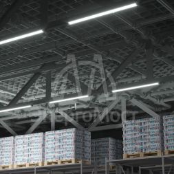 Светильник светодиодный ДПО 36Вт 4000К 1209х75х25 IP20 (аналог ЛПО) Gauss 144125236