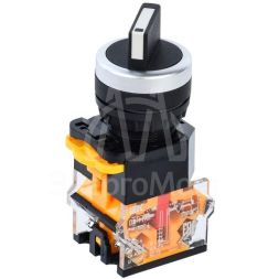 Переключатель D8-11X2 на 2 полож. 1з+1р черн. IEK BSW30-11X2-3-24-2-K02