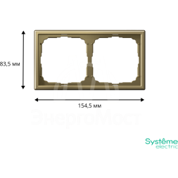 Рамка 2-м ArtGallery зол. SE GAL001602