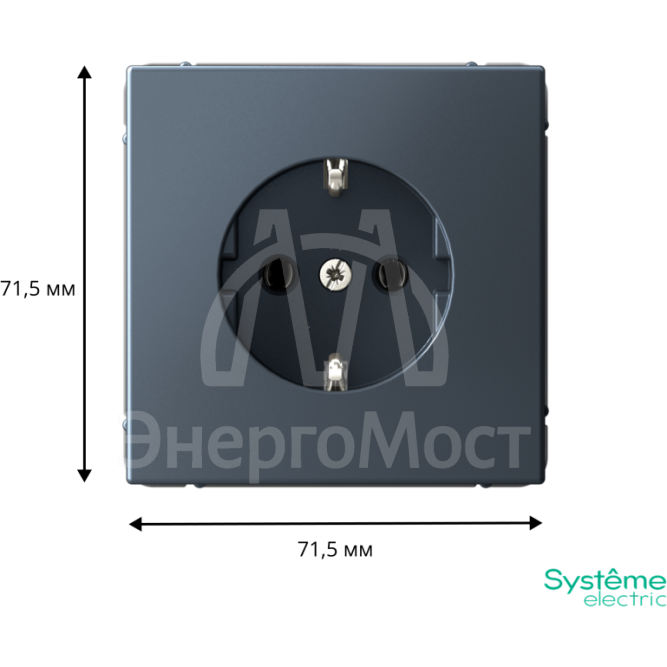 Розетка ArtGallery 16А с заземл. быстрозажим. клем. механизм грифель SE GAL000743S