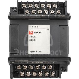Модуль ввода термосопротивлений REMF 4 PRO-Logic EKF REMF-T-4TR