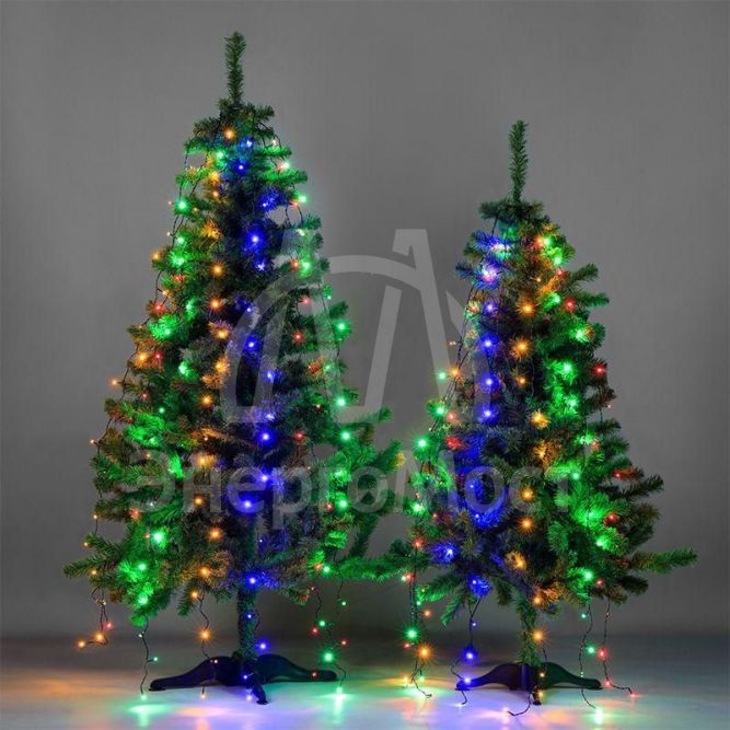 Гирлянда елочная с кольцом 7 нитей по 1.8м LED мультиколор не соединяется NEON-NIGHT 235-089