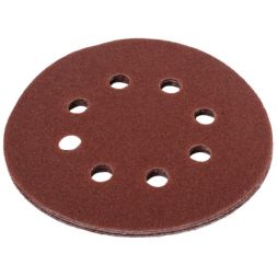 Круги шлифовальные на липучке 125мм, P80, 8 отв. (5 шт) Вихрь
