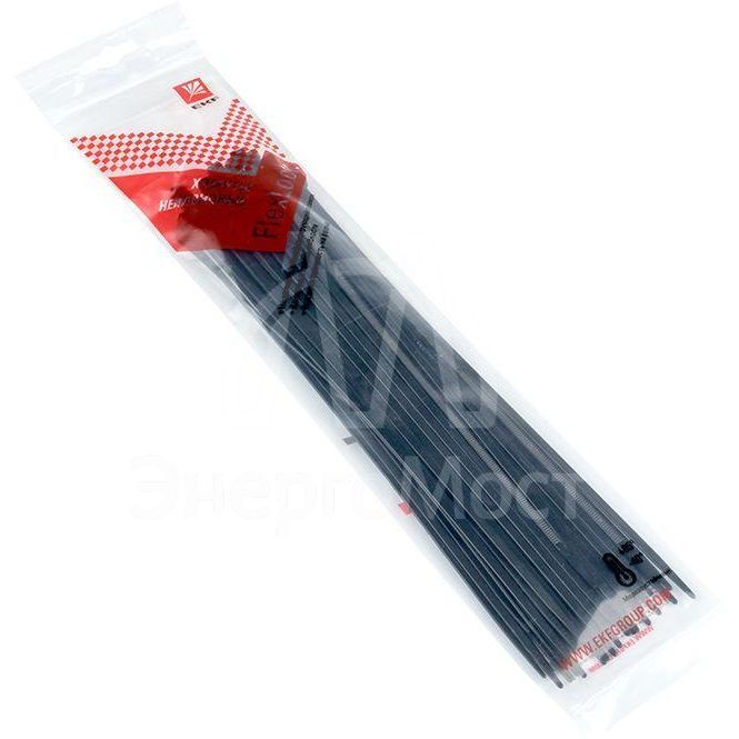 Хомут P6.6 3.6x250 FlexLock стандартный черн. (уп.50шт) PROxima EKF plc-fl-ctsb-3.6x250-r